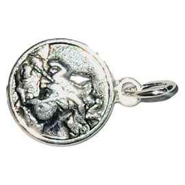 PINGENTE S�O JORGE MINI EM PRATA 925 - ID 6833