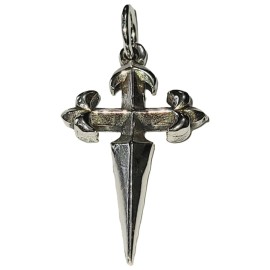 PINGENTE CRUZ ESPADA EM PRATA 925 - ID 6894