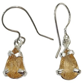 BRINCO TOPAZIO IMPERIAL GOTA EM PRATA 925 - ID 6746