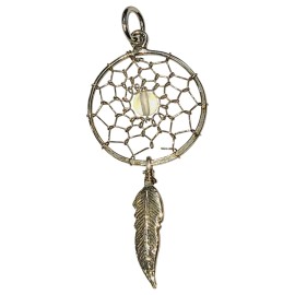 PINGENTE FILTRO DO SONHOS OPALINA EM PRATA 925 - ID 7063