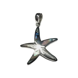 PINGENTE ABALONE ESTRELA DO MAR EM PRATA 925 - ID 6603 