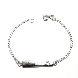 Pulseira Infantil Estrela Em Prata 925 - Id 5198