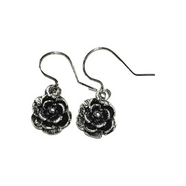 BRINCO ROSA GANCHO EM PRATA 925 - ID 5958