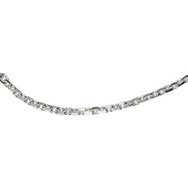 CORRENTE ELO CADEADO EM PRATA 925 - ID 6809