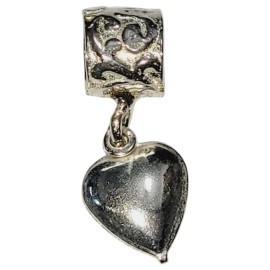 PINGENTE BERLOQUE CORA��O  EM PRATA 925 - ID 7078