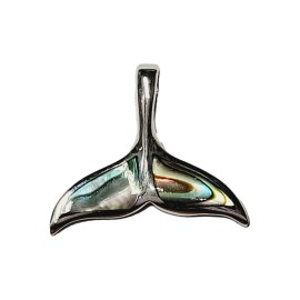 PINGENTE ABALONE RABO DE BALEIA EM PRATA 925 - ID 6509