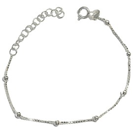 PULSEIRA BOLINHA INFANTIL EM PRATA 925 - ID 6684