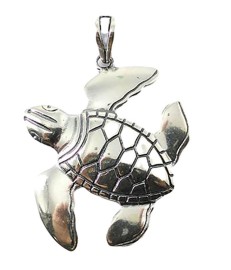 Pingente Tartaruga Marinha Em Prata - Id 4808