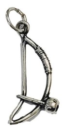 Pingente Berimbau Do Baiano Em Prata 925 - Id 3652 