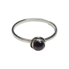 ANEL GRANADA EM PRATA 925 - ID 6626