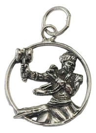 Pingente Xango Medalha Em Prata 925 - Id 6569