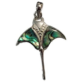 PINGENTE ABALONE RAIA EM PRATA 925 - ID 6782