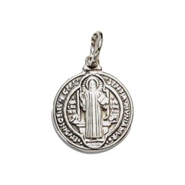 Pingente S�o Bento em Prata 925 - ID 5855