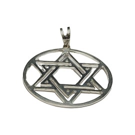 PINGENTE ESTRELA DE DAVI EM PRATA 925 - ID 5959