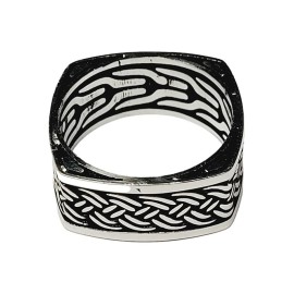 ANEL QUADRARO EM PRATA 925 - ID 6444