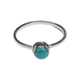 ANEL TURQUESA EM PRATA 925 - ID 6630