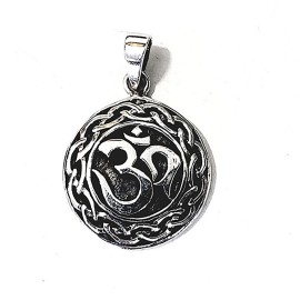 Pingente Om Em Prata 925 - 6,2 Gramas - Id 4881