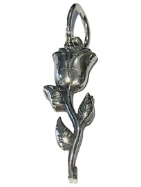 PINGENTE ROSA EM PRATA 925 - ID 6906