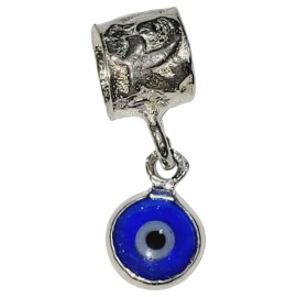 PINGENTE BERLOQUE OLHO GREGO  EM PRATA 925 - ID 7076