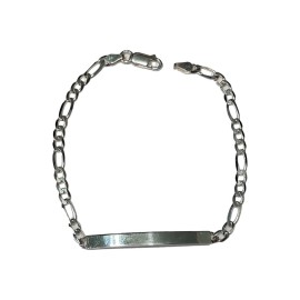 Pulseira Chapa Fina Em Prata - Id 5776