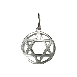 Pingente Estrela De Davi Em Prata - Id 5815