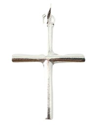 Pingente Cruz Roli�a Em Prata - Id 4812
