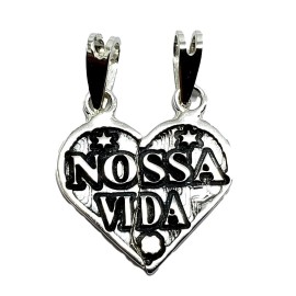 Pingente Cora��o Personalizado Em Prata 925 - Id 5442