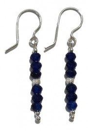 Brinco safira zirconia Palito Em Prata  - Id 5827