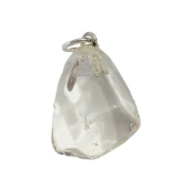 PINGENTE CRISTAL DE ROCHA NATURAL EM PRATA 925 - ID 6333