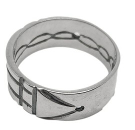 Anel Atlante Em Prata - Id 5523