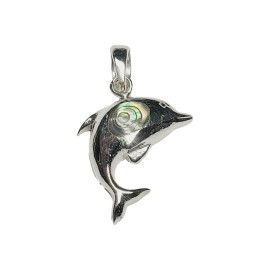 PINGENTE ABALONE GOLFINHO EM PRATA 925 - ID 6599