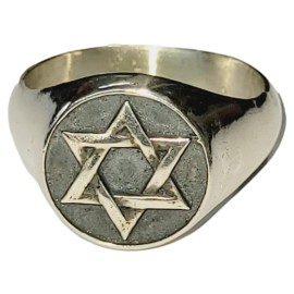 ANEL ESTRELA DE DAVI EM PRATA 925 - ID 6901