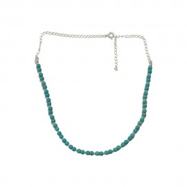  COLAR CHOKER TURQUESA EM PRATA 925 - ID 6322 