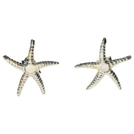 BRINCO MADRE PEROLA ESTRELA DO MAR EM PRATA 925 - ID 7050