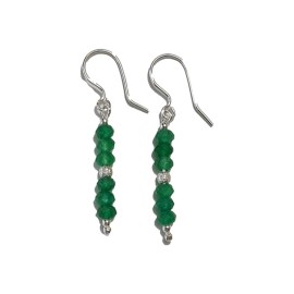 Brinco Jade Palito Em Prata  - Id 5822