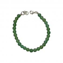  PULSEIRA QUARTZO VERDE NATURAL EM PRATA 925 - ID 5985