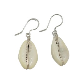 Brinco  Buzio Natural Em Prata - Id 5124