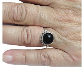 ANEL ONIX NATURAL EM PRATA 925 - ID 6359