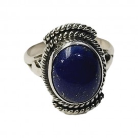 ANEL LAPISLAZULI EM PRATA 925 - ID 6082