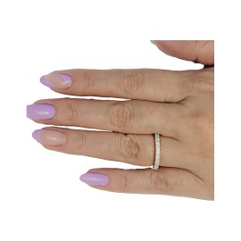 Anel Aparador Com Zirc�nias Em Pratas 925 -  Id 5943