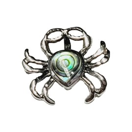 PINGENTE ABALONE CARANGUEJO EM PRATA 925 - ID 6513