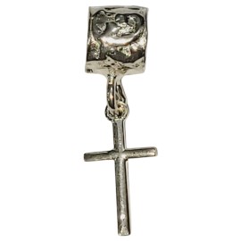 PINGENTE BERLOQUE CRUZ  EM PRATA 925 - ID 7073