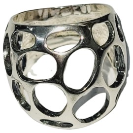 ANEL FUROS EM PRATA 925 - ID 6888