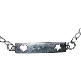 PULSEIRA CHAPA INFANTIL EM PRATA 925 - ID 6812