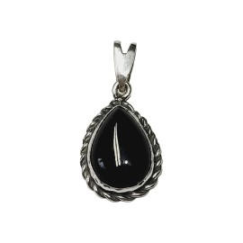 PINGENTE ONIX GOTA EM PRATA 925 - ID 6268