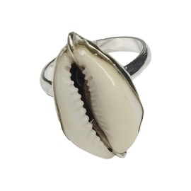 ANEL BUZIO BRANCO NATURAL EM PRATA 925 - ID 5123