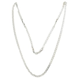 CORRENTE ELO TRAVADO LAMINADO EM PRATA 925 - ID 6927