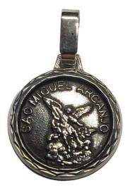 Pingente S�o Miguel Arcanjo Em Prata 925 - Id 6159