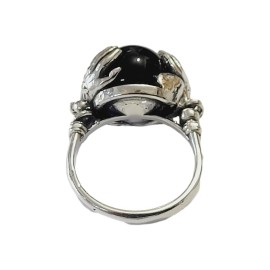 ANEL ONIX M�O DE DEUS EM PRATA 925 - ID 6560