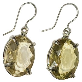 BRINCO GREEN GOLD OVAL EM PRATA 925 - ID 6876